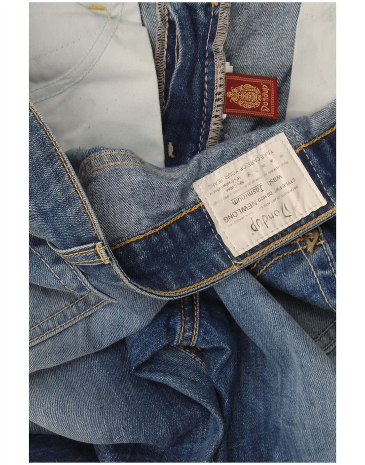 Dondup Damen Slim Jeans W34 L31 Blaue Baumwolle