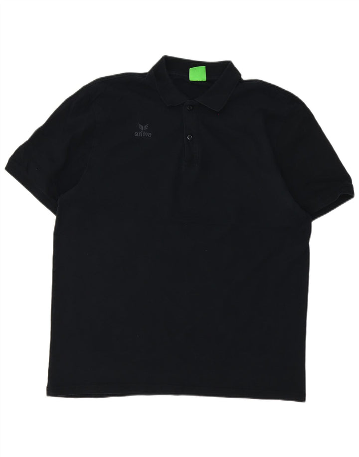 Erima Herren Poloshirt XL Schwarz Baumwolle