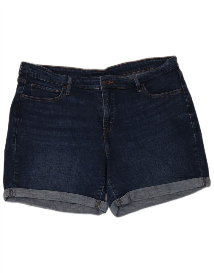 LEVI'S Damen Jeansshorts US 20 3XL W40 Marineblaue Baumwolle