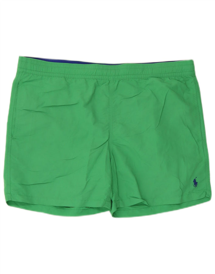Polo Ralph Lauren Herren-Badeshorts aus mittelgrünem Polyester