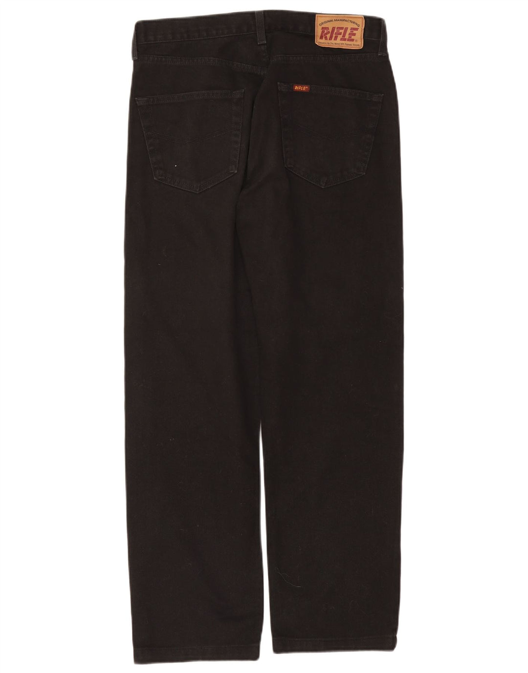 Rifle Herren Straight Jeans W34 L29 Schwarze Baumwolle