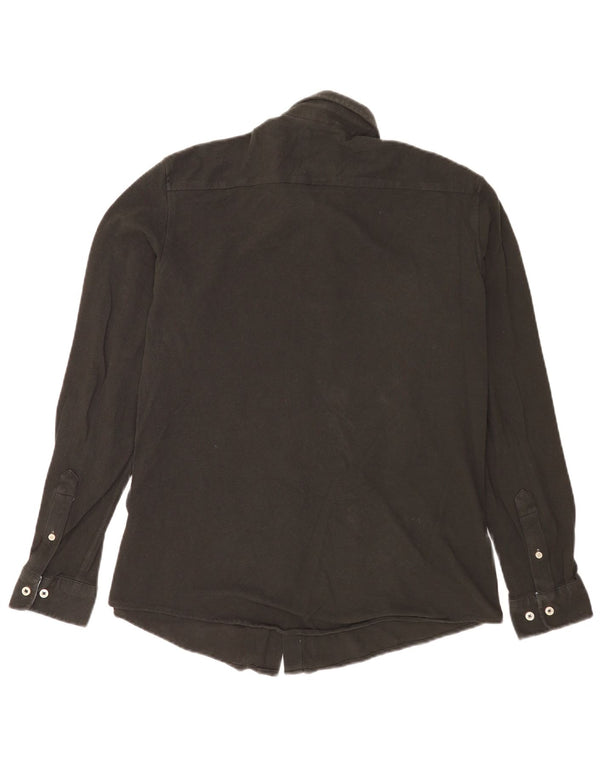 Crew Clothing Mens Slim Fit Shirt Large Black Cotton