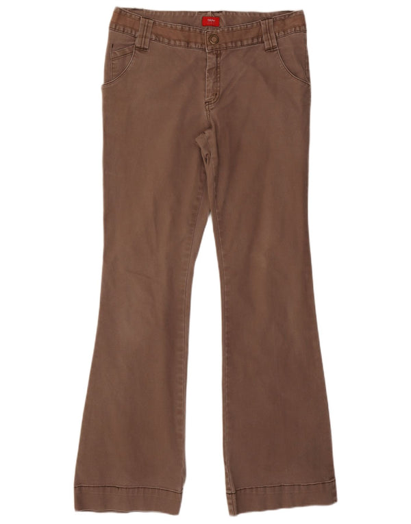 MOSSIMO Damen Bootcut Freizeithose US 11 Large W32 L31 Braune Baumwolle
