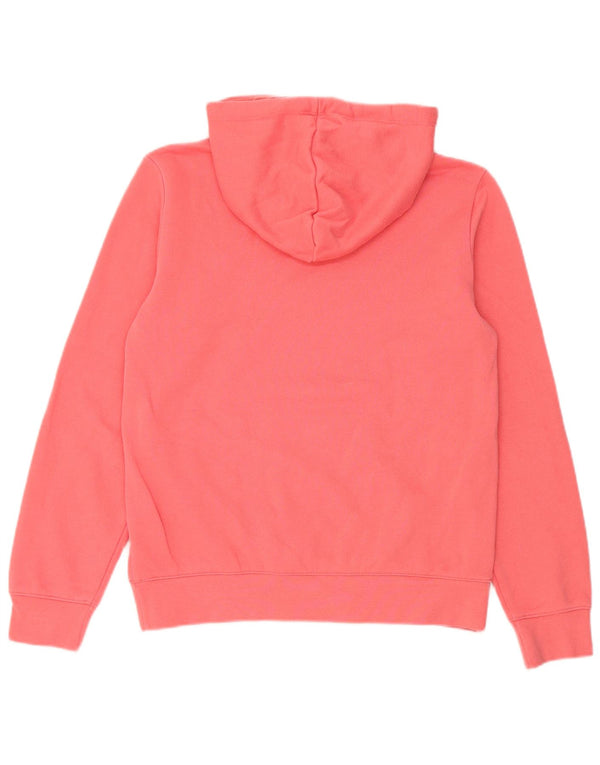 Champion Damen Graphic Hoodie Pullover UK 14 Mittelrosa