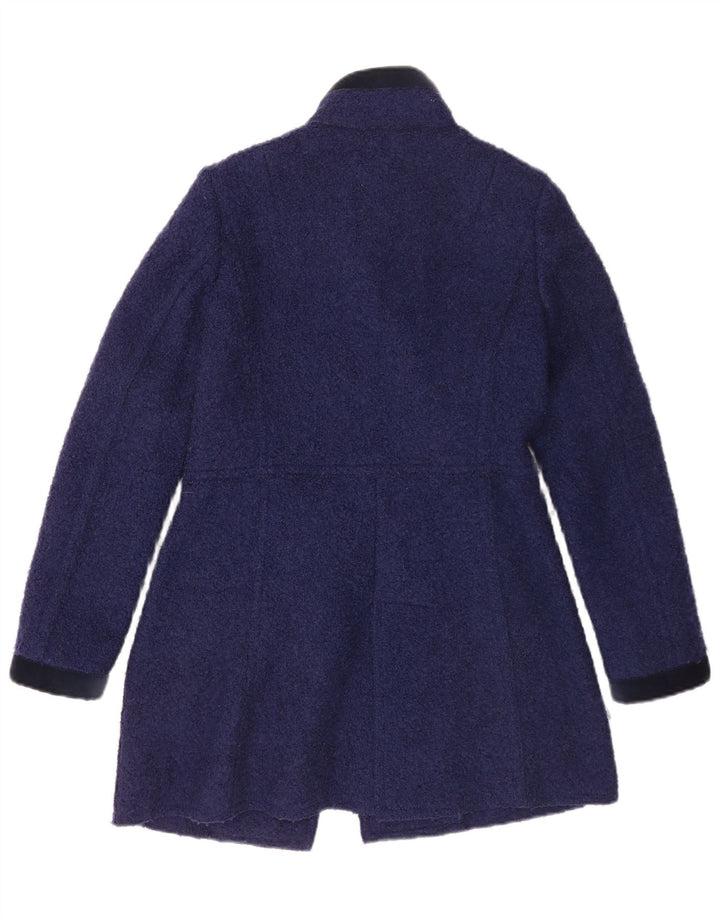 Fay Damenmantel UK 10 Small Marineblaue Schurwolle