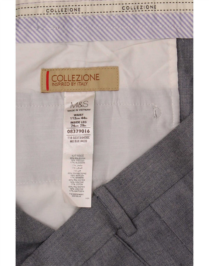 Gerade Herren-Chinohose von Marks & Spencer, W44, L29, Grau, Polyester