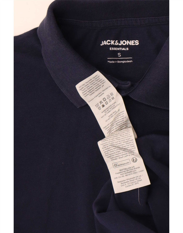 Jack & Jones Herren-Poloshirt, klein, marineblau, Baumwolle