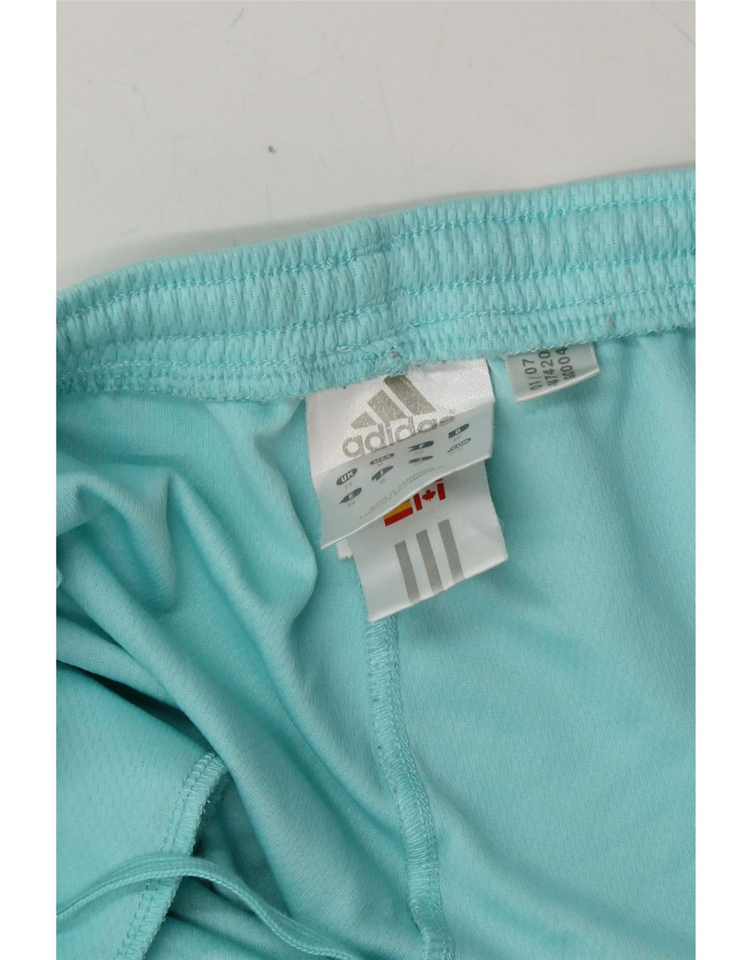 ADIDAS Womens Capri Tracksuit Trousers UK 14 Large Blue Polyester Vintage Adidas and Second-Hand Adidas from Messina Hembry 