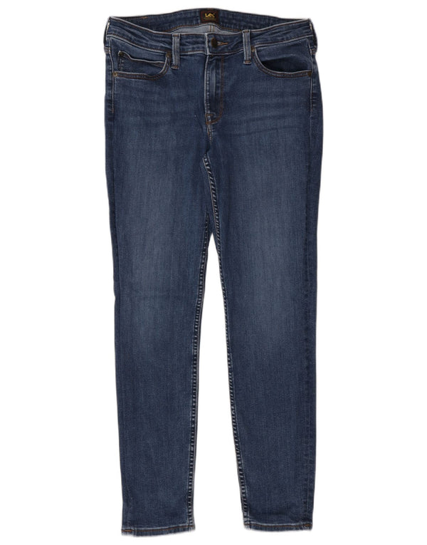 Lee Damen Skinny Jeans W24 L27 Blau