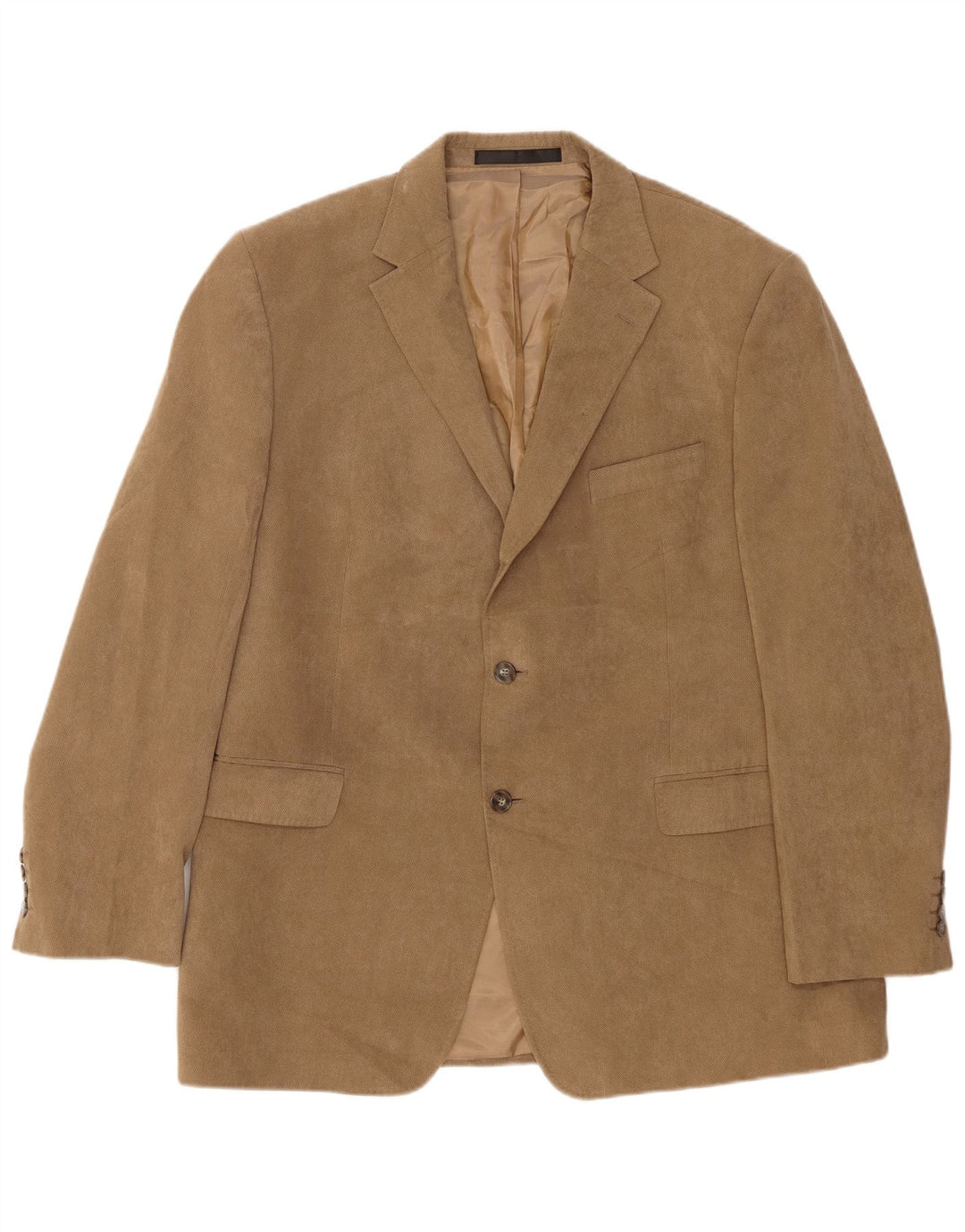 Marks & Spencer Herren-Blazer mit 2 Knöpfen, UK 44, XL, braun, Polyester