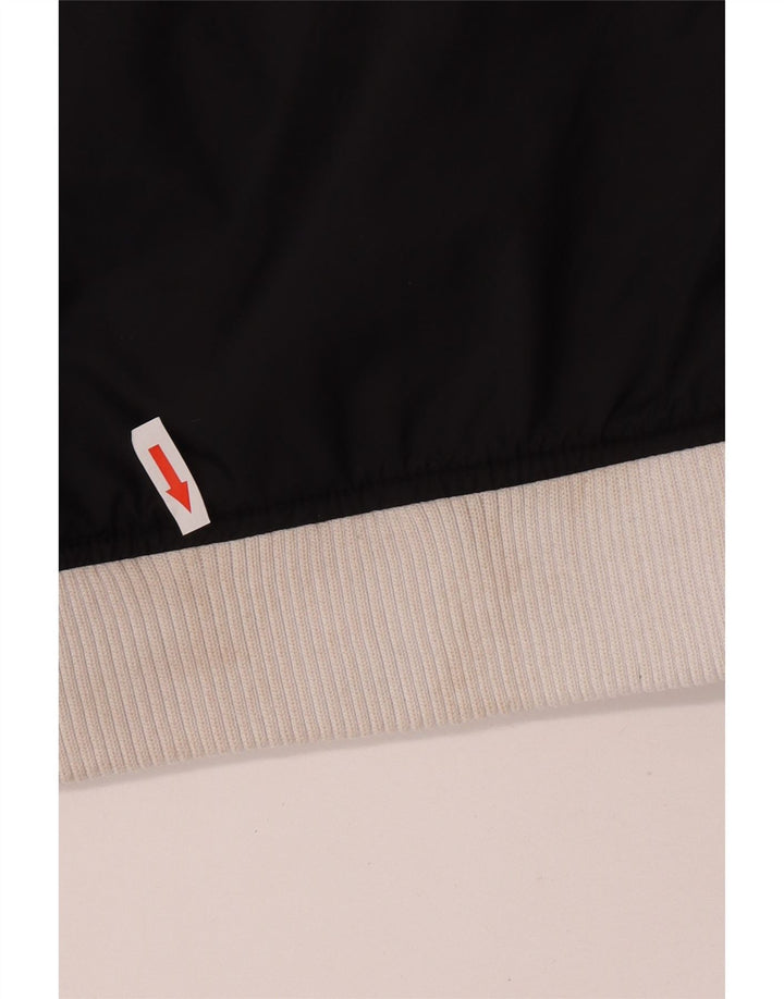 Fila Herren Bomberjacke UK 40 Large Schwarz Colourblock Polyamid