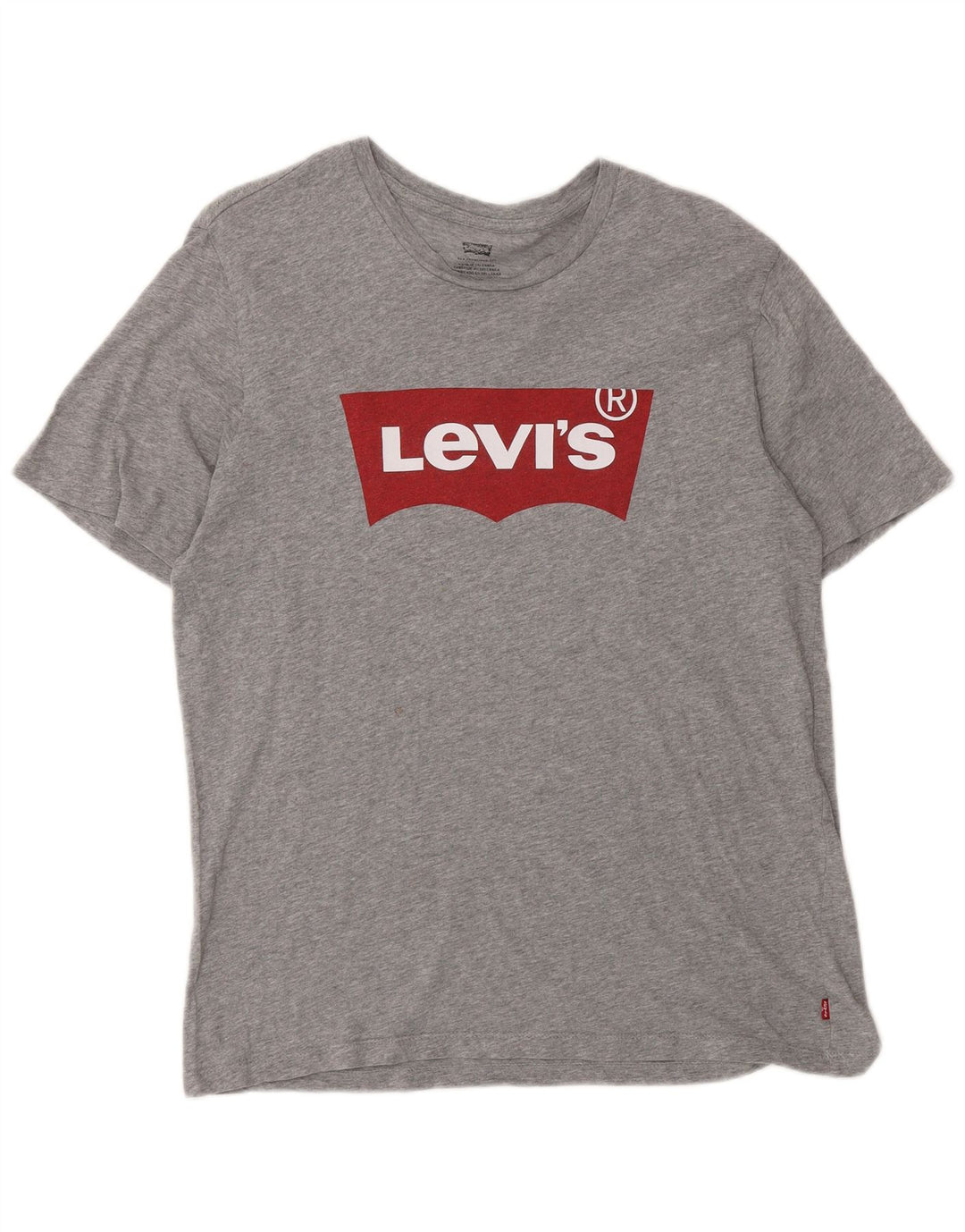 Levi's Herren Grafik-T-Shirt-Oberteil Mittelgrau