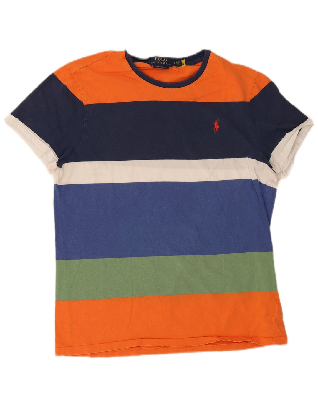 Polo Ralph Lauren Herren-T-Shirt-Oberteil, groß, mehrfarbig gestreift