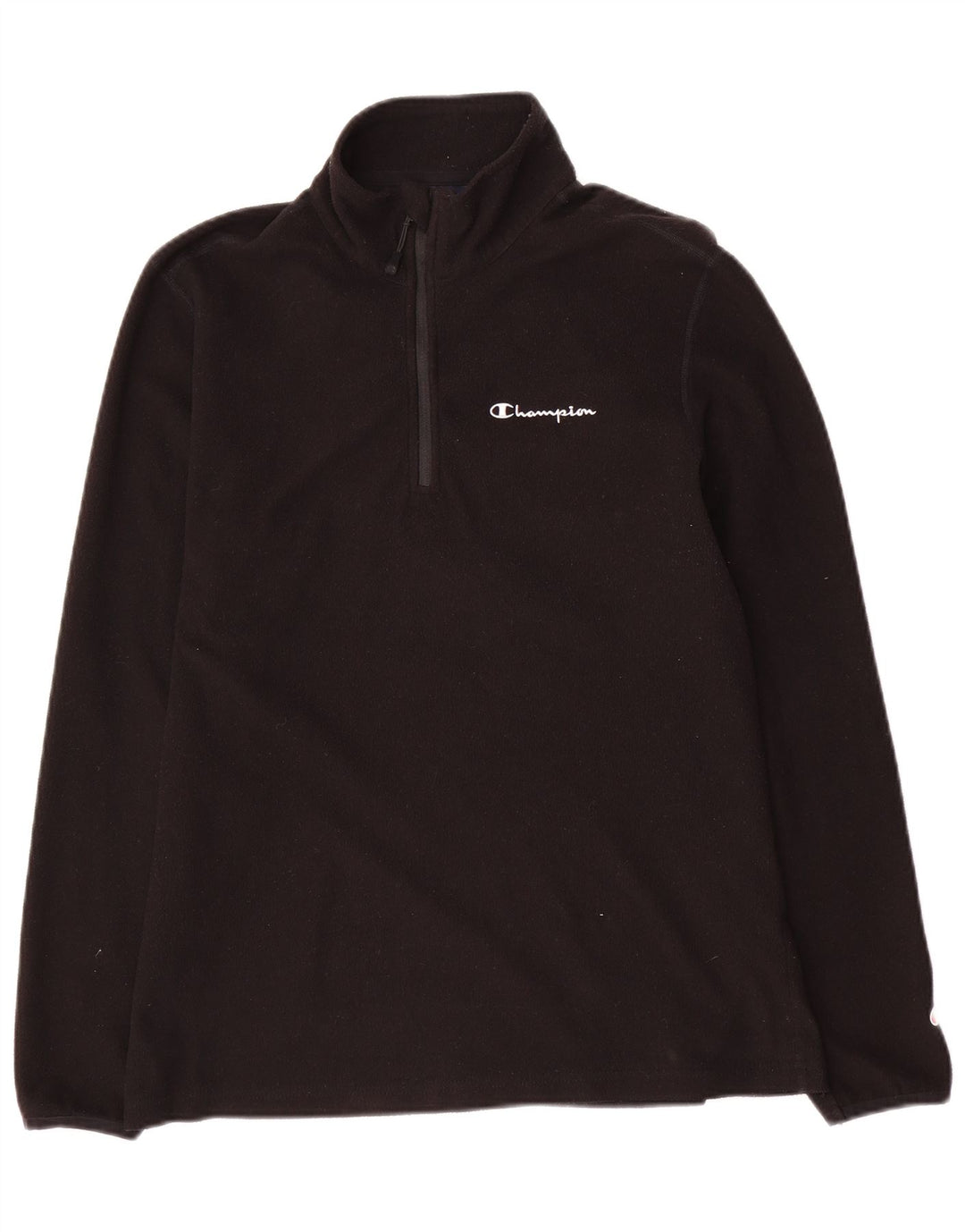 Champion Herren-Fleecepullover mit Reißverschluss, mittelgroß, Schwarz