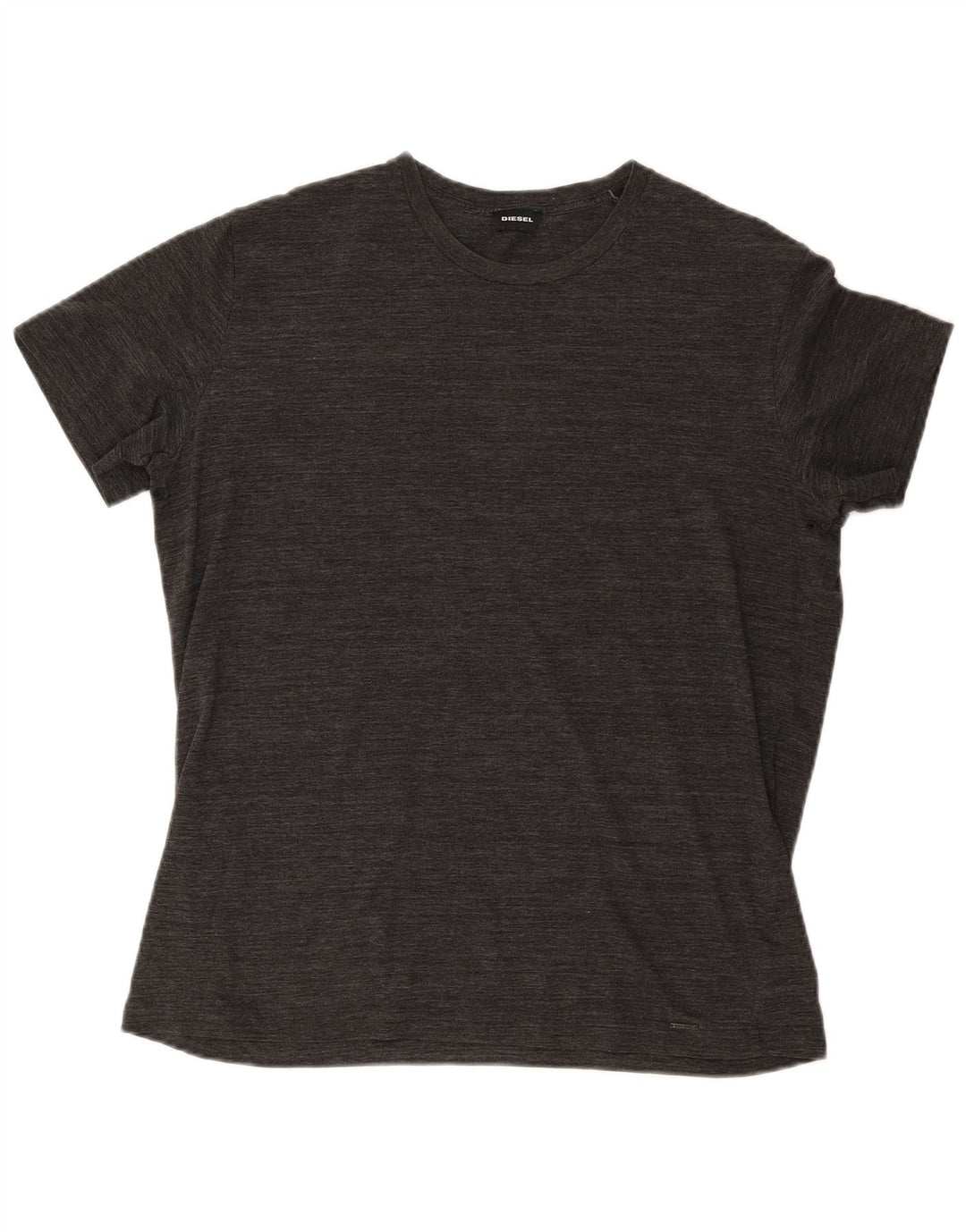 Diesel Herren T-Shirt Top XL Grau gefleckte Baumwolle