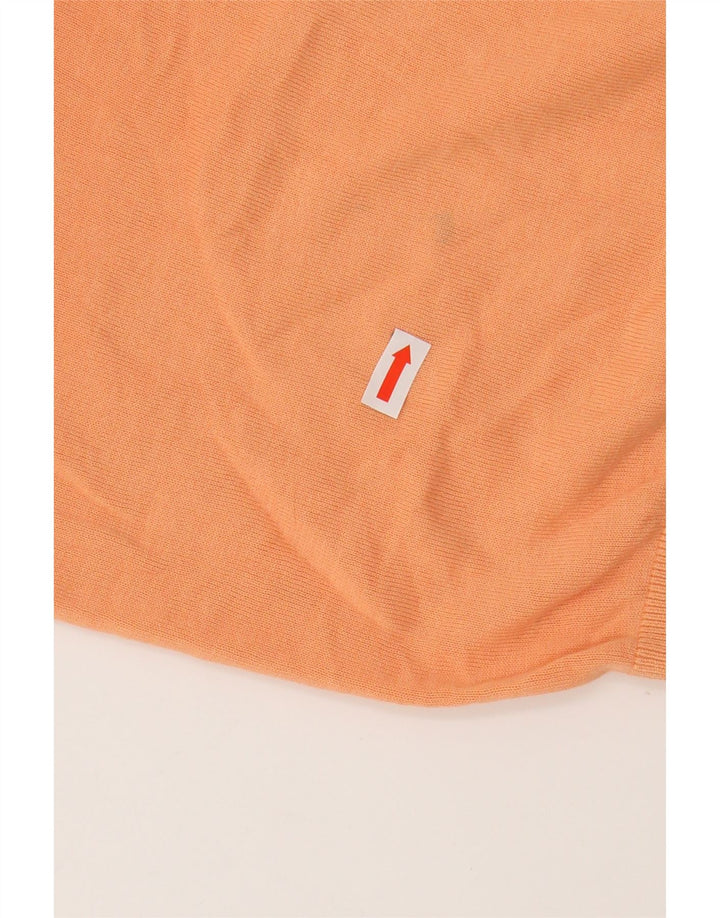 Massimo Dutti Herren Poloshirt Small Orange Baumwolle