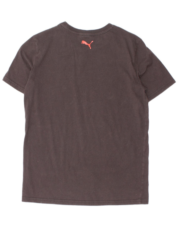 Puma Jungen T-Shirt mit Grafik, 11–12 Jahre, Größe L, Schwarz, Baumwolle