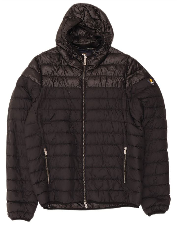 Ciesse Piumini Herren-Jacke mit Kapuze, gepolstert, UK 40, mittelschwarzes Nylon