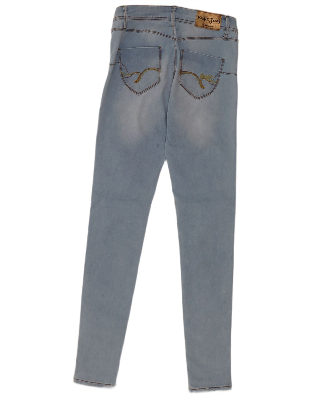 Desigual Damen Skinny Jeans W27 L31 Blau