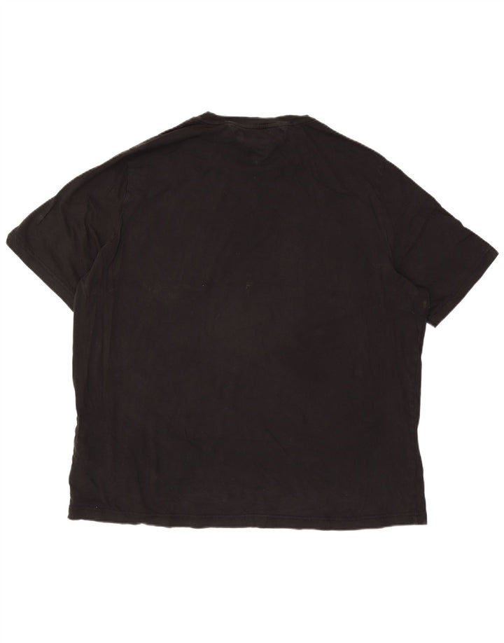 TOMMY HILFIGER Herren Grafik T-Shirt Top 3XL Schwarz Baumwolle