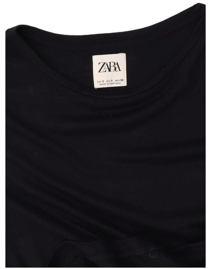 ZARA Herren T-Shirt Top Small Schwarz