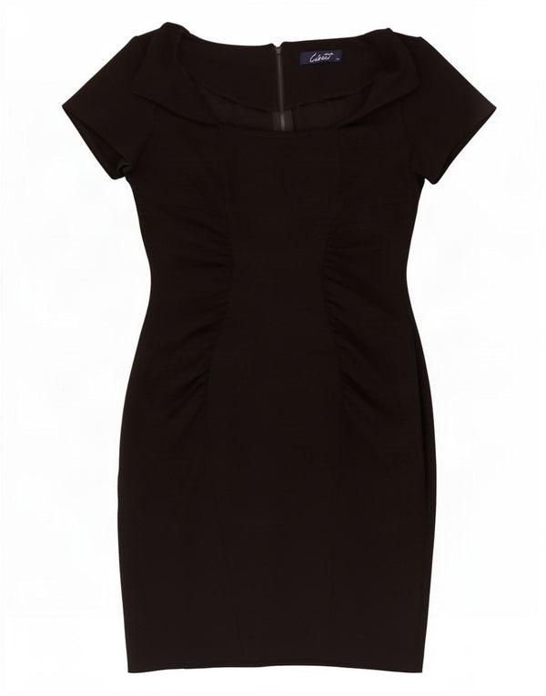 CLOSET Womens Sheath Dress UK 14 Medium Black Polyester