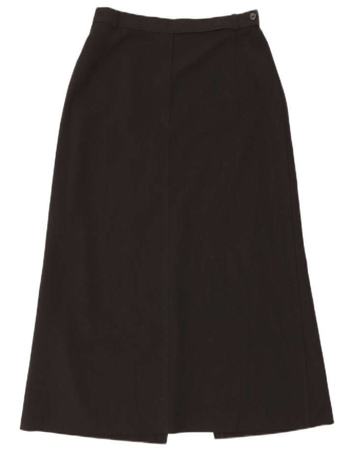 Marks & Spencer Damen Maxirock UK 12 Medium W28 Schwarz Polyester