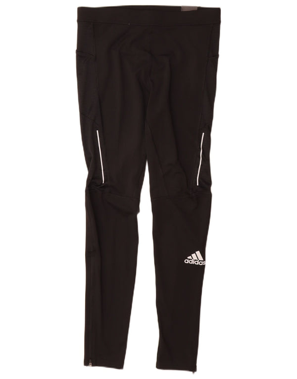 Adidas Damen Aeroready Leggings UK 12 Medium Schwarz Polyester