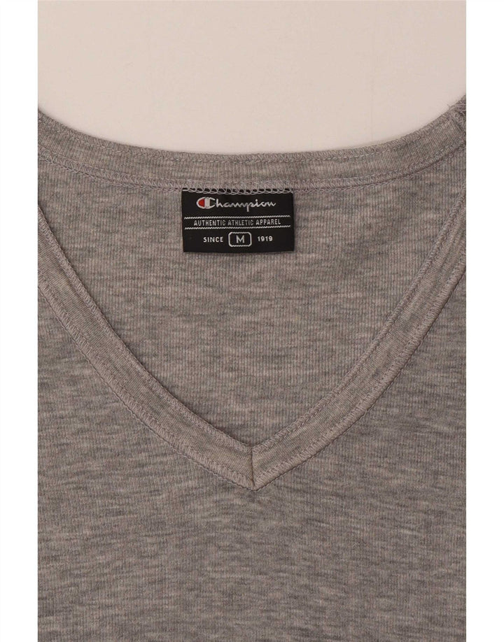 Champion Damen T-Shirt Top UK 12 Mittelgrau