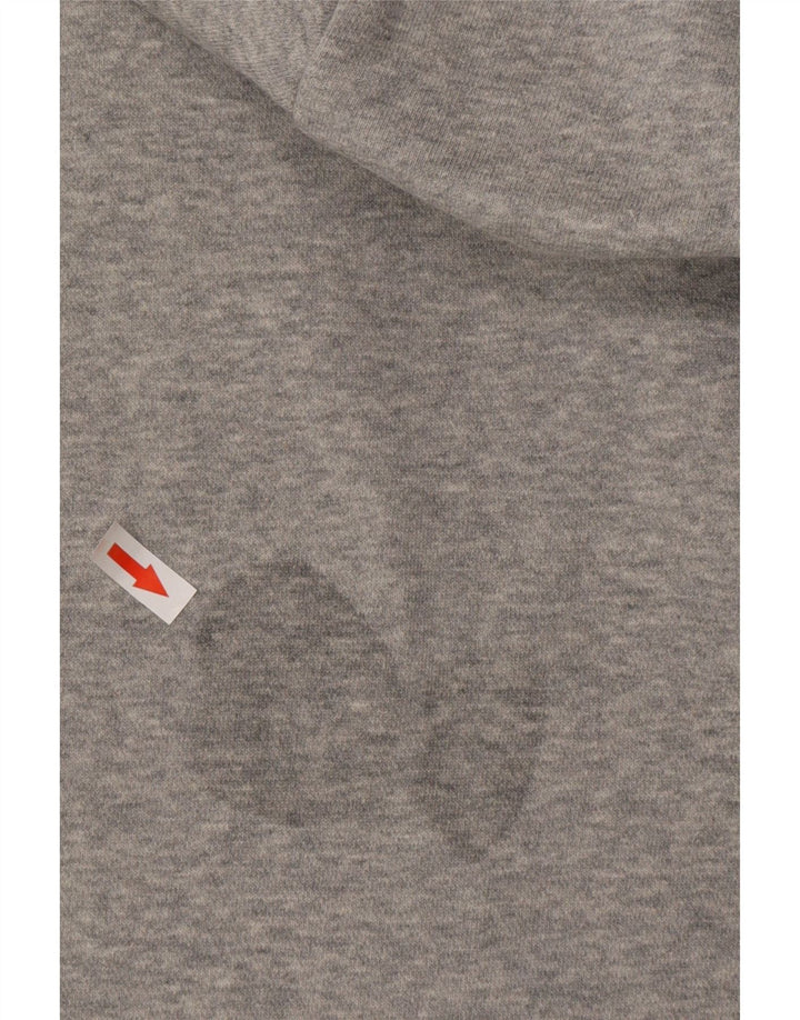 NIKE Herren-Kapuzenpullover mit lockerer Passform, mittelgraue Baumwolle