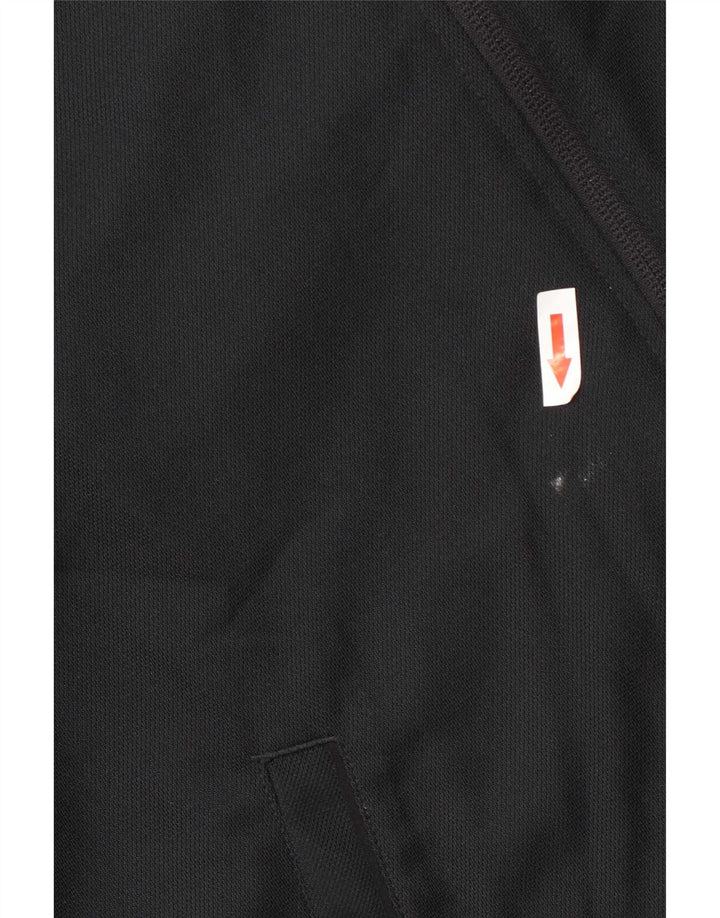 Nike Herren-Dri-Fit-Trainingsanzug-Top-Jacke, großes, schwarzes Polyester