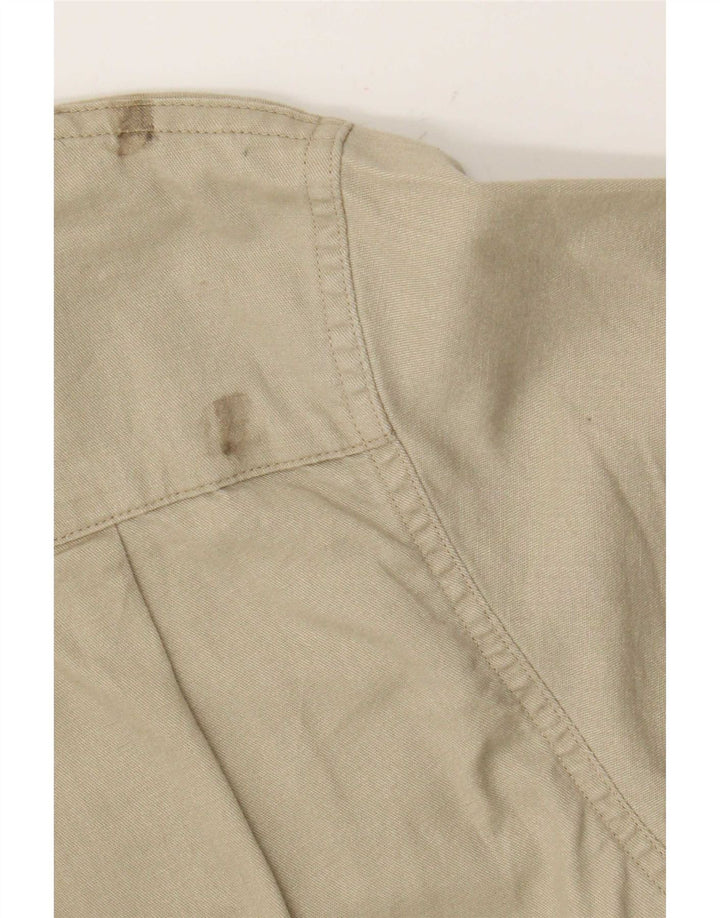 Wrangler Herren Kurzarmhemd XL Khaki Baumwolle