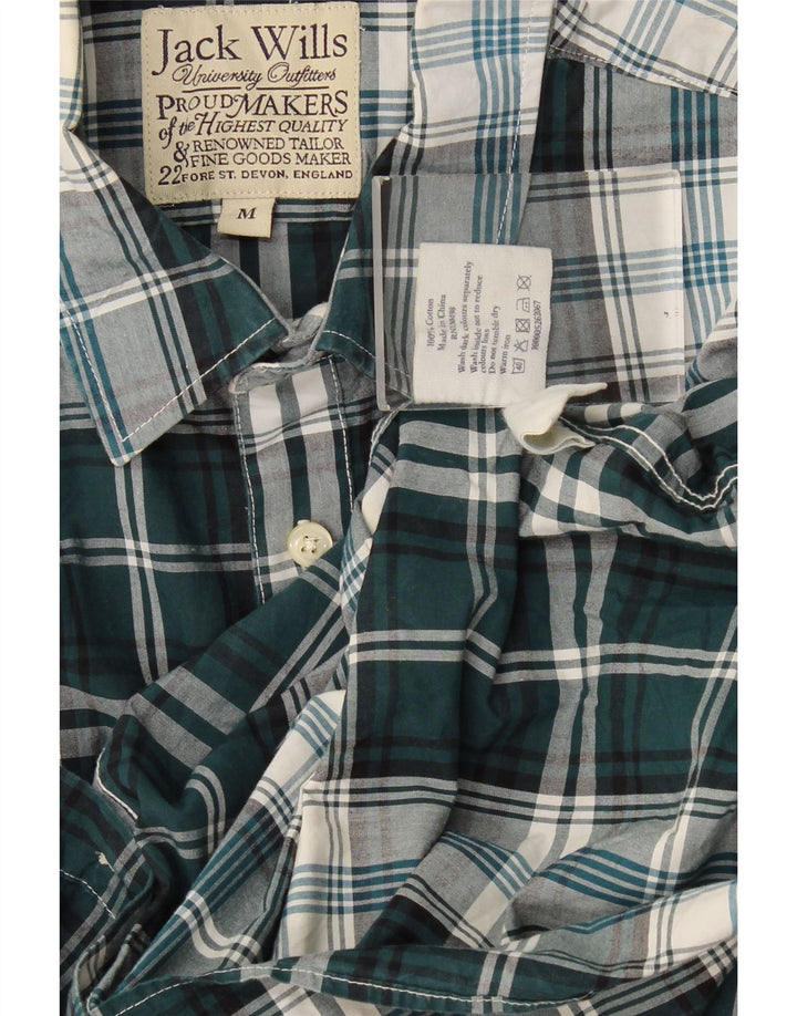 Jack Wills Herrenhemd aus mittelgrün karierter Baumwolle