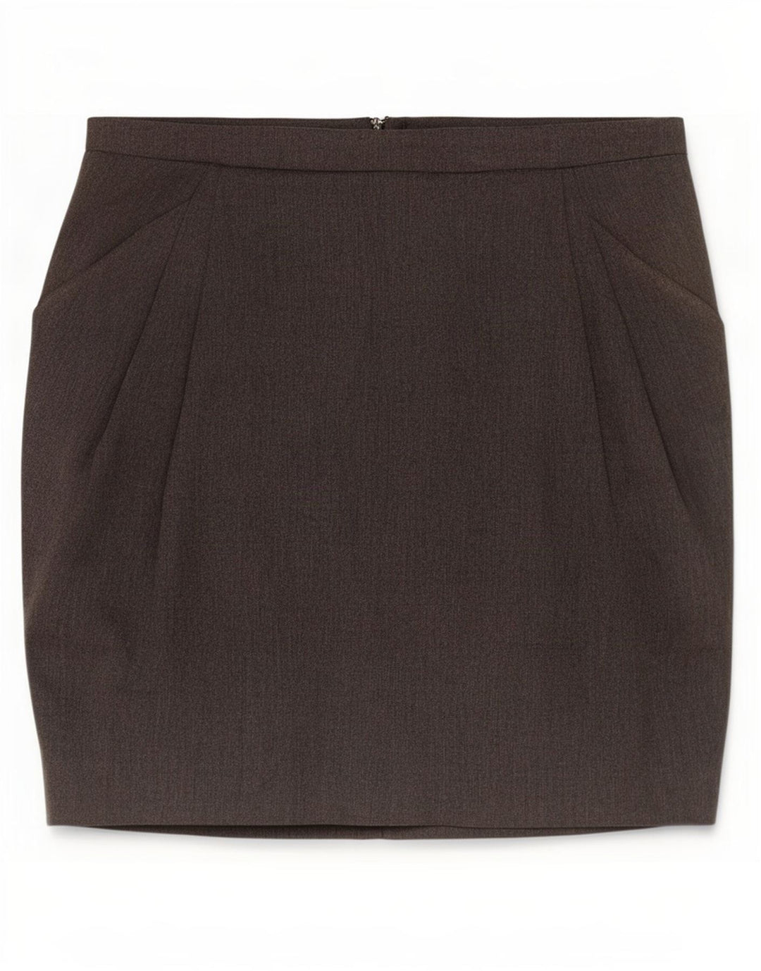 Zara Damen Minirock Small W26 Grau Polyester