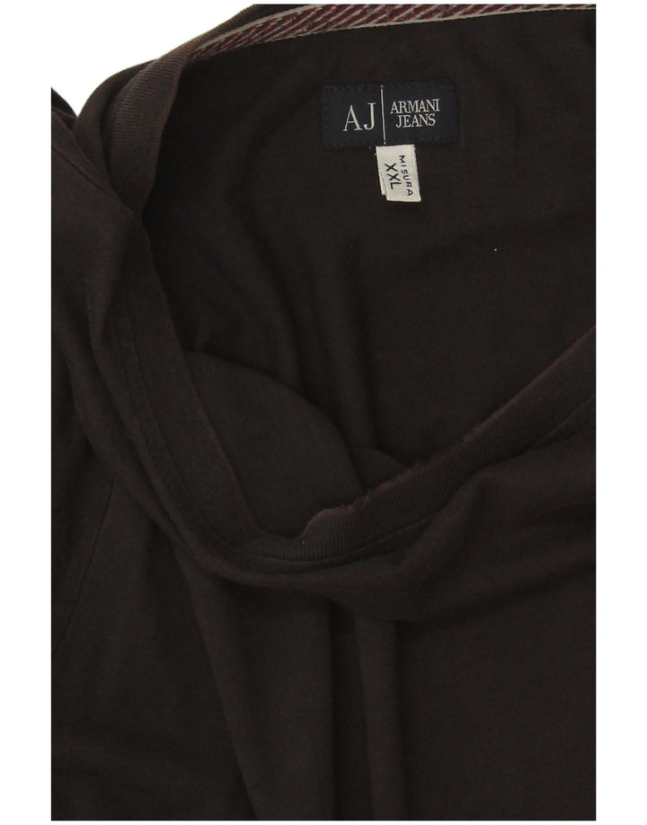 Armani Jeans Herren Top Langarm 2XL Schwarz