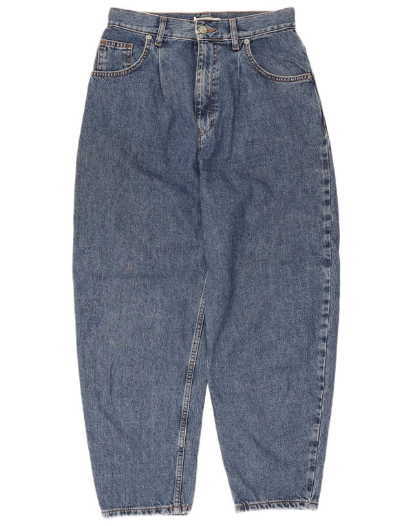 Topshop Damen Balloon High Waist Crop Tapered Jeans W28 L25 Blaue Baumwolle