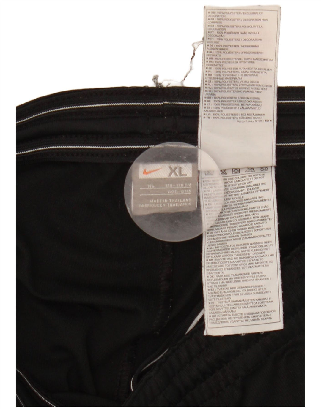 Nike Sportshorts für Jungen, 13–14 Jahre, XL, schwarzes Polyester