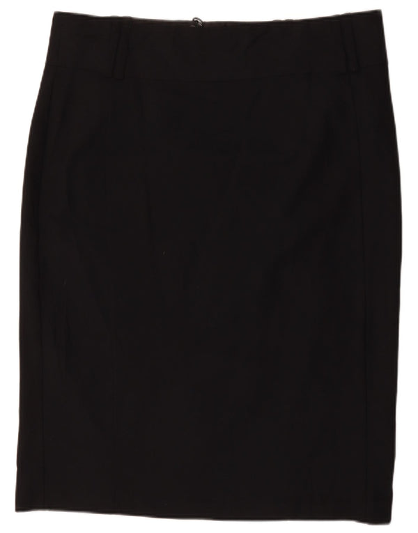 Marks & Spencer Damen Bleistiftrock UK 20 2XL W40 Schwarz Polyester