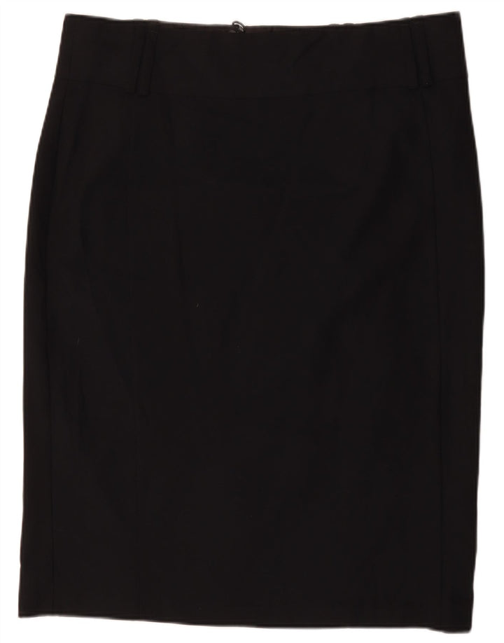 Marks & Spencer Damen Bleistiftrock UK 20 2XL W40 Schwarz Polyester