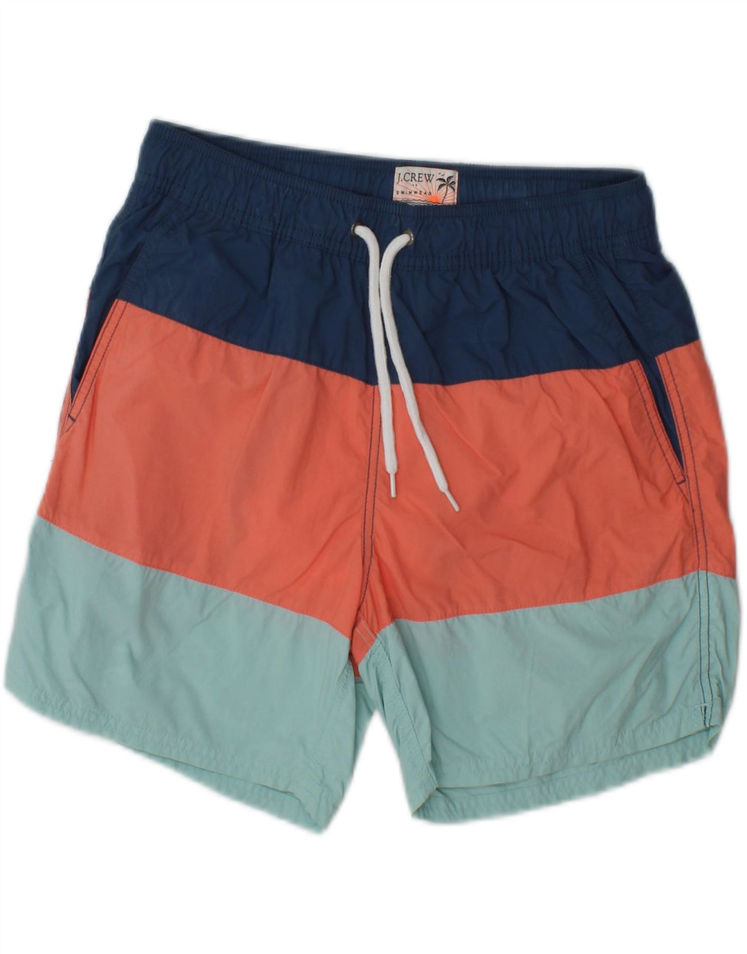 J. CREW Mens Swimming Shorts Small  Multicoloured Polyester Vintage J. Crew and Second-Hand J. Crew from Messina Hembry 