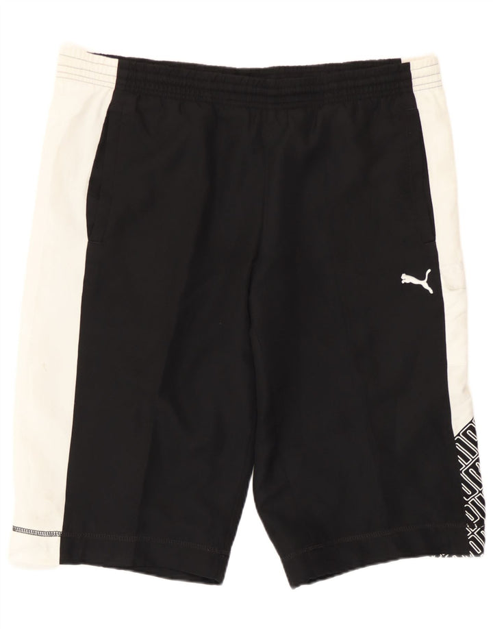 Puma Herren Graphic Sport Shorts Mittelschwarz Farbblock