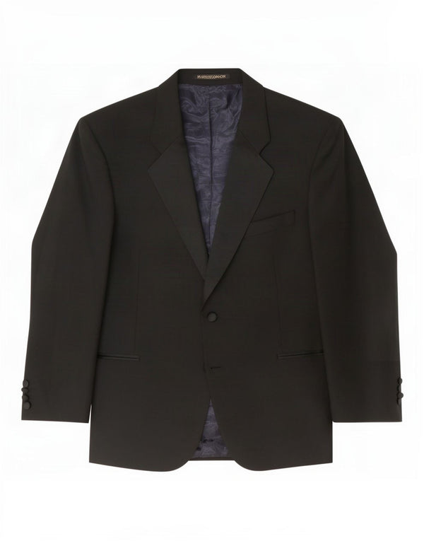 Marks & Spencer Herren-Blazer mit 2 Knöpfen, Größe 44, XL, schwarze Wolle