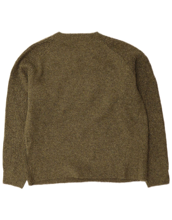 Marks & Spencer Damen-Pullover mit U-Boot-Ausschnitt, Gr. 10, Small Khaki