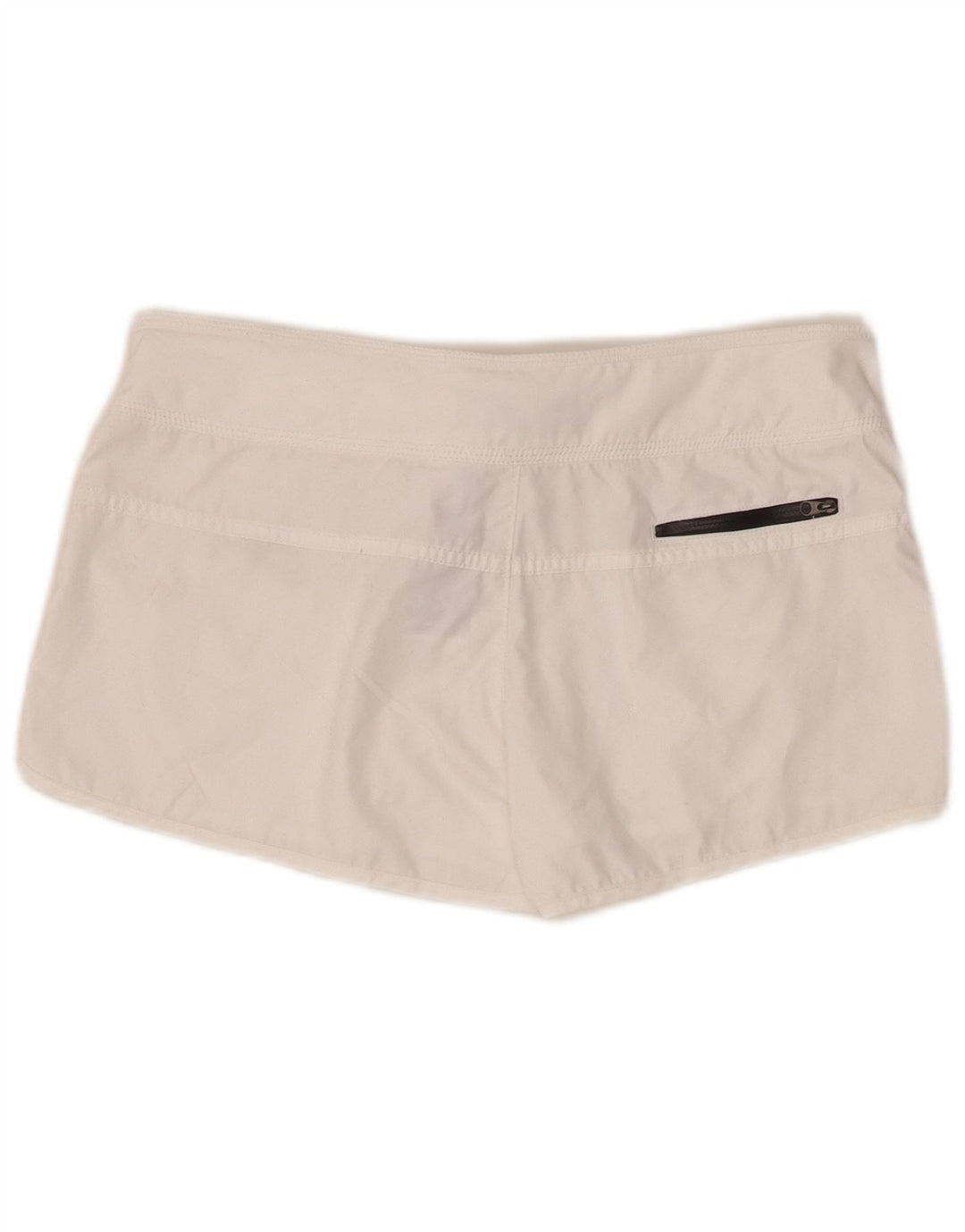 Nike Damen Sportshorts UK 10 Small Weiß Polyester