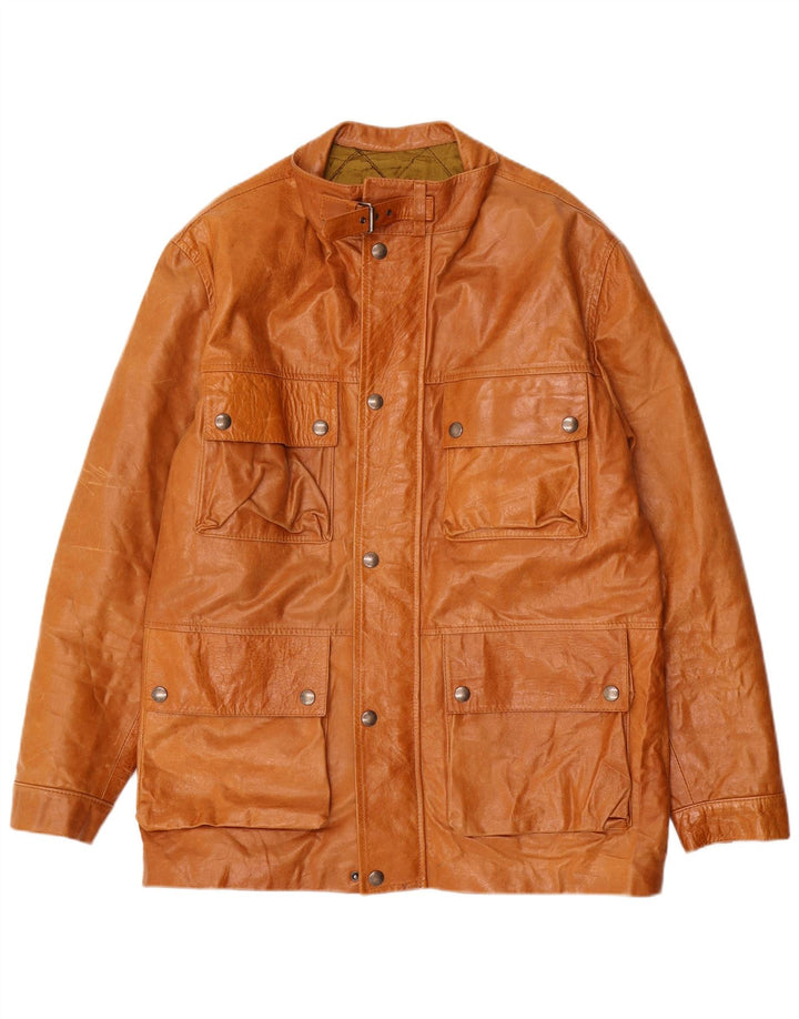Vintage Herren Lederjacke UK 42 XL Braunes Leder