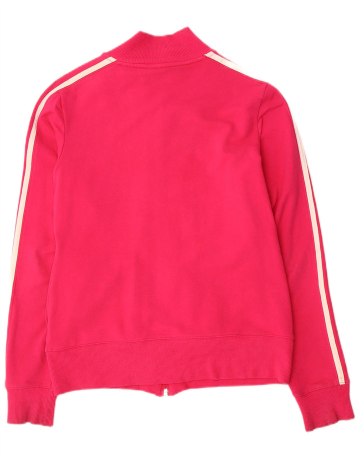Adidas Damen Trainingsanzug Top Jacke UK 10 Small Rosa Baumwolle