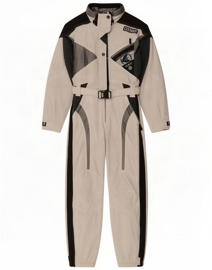 Colmar Womens Graphic Ski Jumpsuit IT 44 Medium White Colourblock