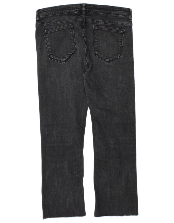 FAT FACE Womens Bootcut Capri Jeans UK 12 Medium W28 L22 Grey Cotton