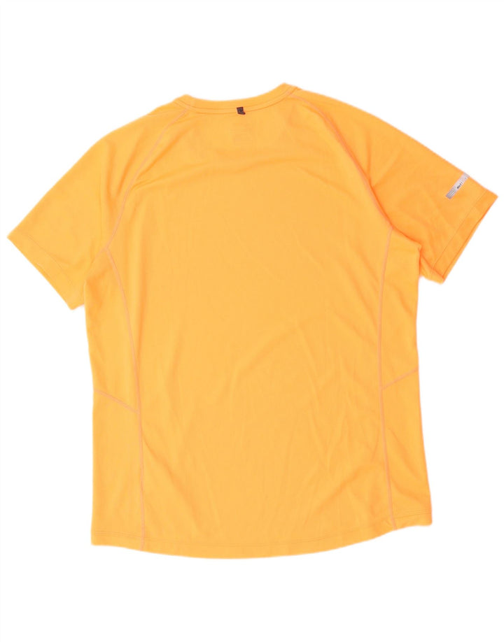 Nike Herren Dri Fit T-Shirt Top Large Orange Polyester
