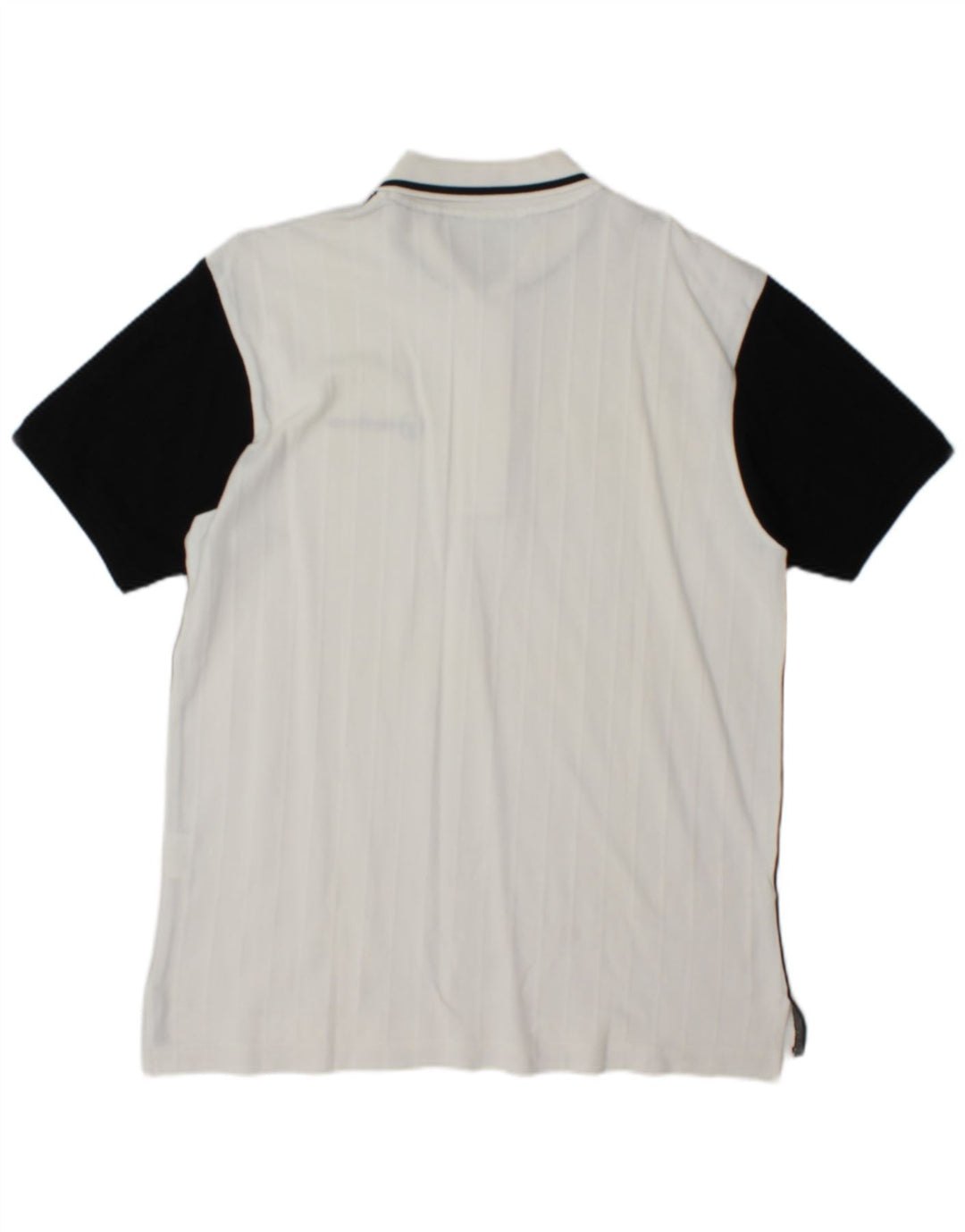 Sergio Tacchini Herren-Poloshirt aus mittelweißer Colourblock-Baumwolle